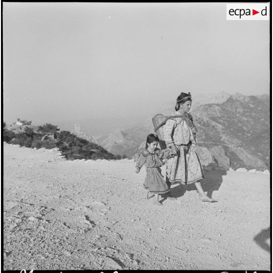 Le retour au village.