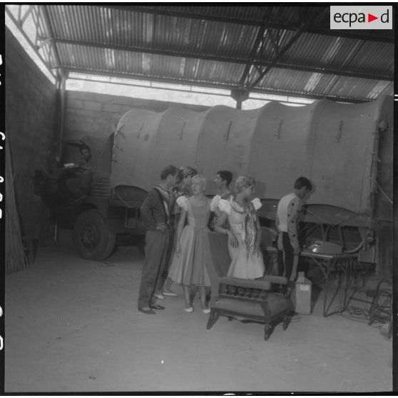 Dernière installation avant l'entrée en scène.