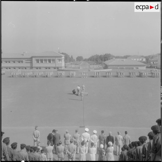Prise d'armes à Cherchell en honneur de la promotion "débarquement de Provence".