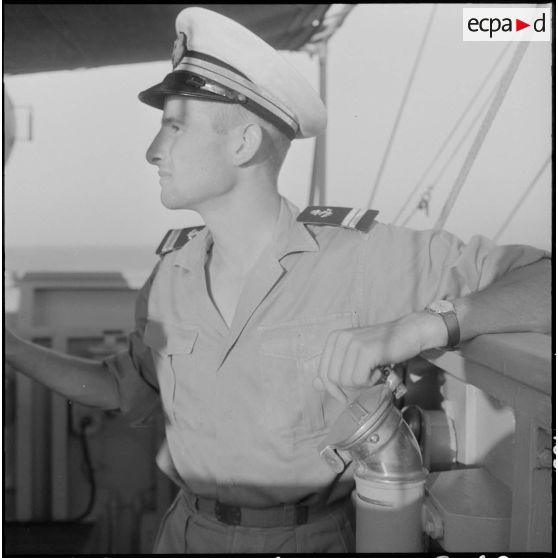 Portrait du lieutenant de vaisseau, commandant la "Pervenche".