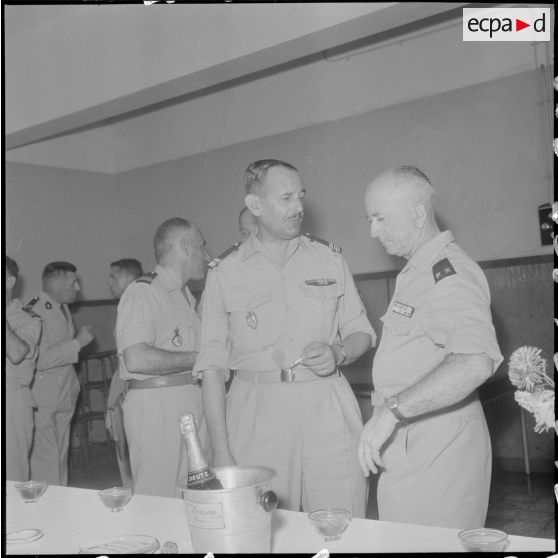 Champagne après la cérémonie.