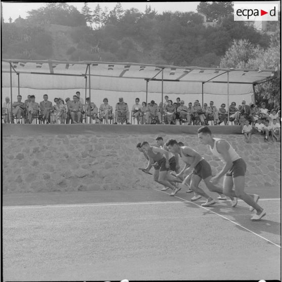 Départ de la course de relais.