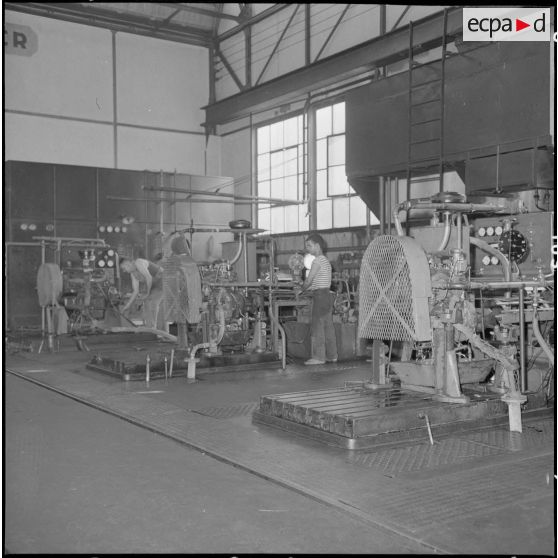 Banc de rodage des moteurs.