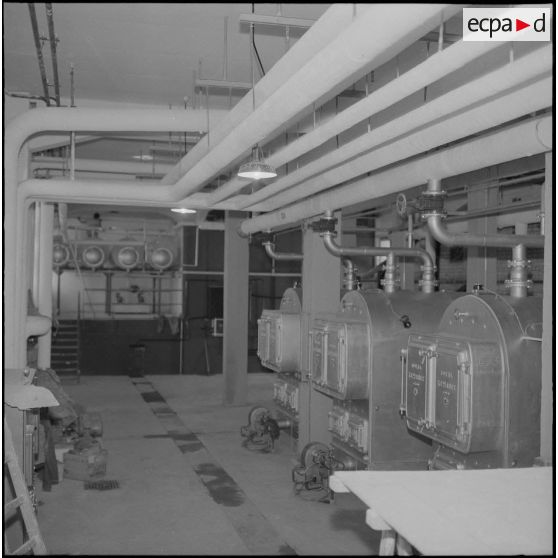 Medea. Le centre hospitalier. L'installation pour le chauffage.