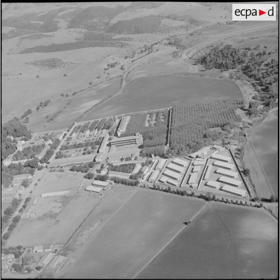 Vue aérienne du pénitencier de Berrouaghia.