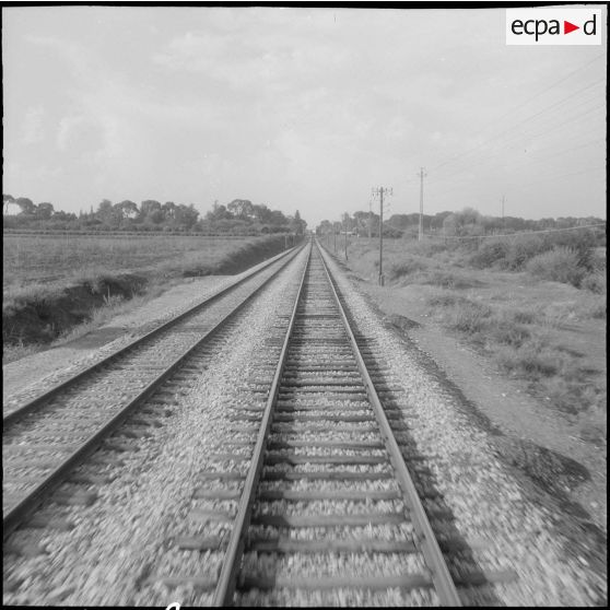 Sabotage de la ligne de chemin de fer Alger-Oran.