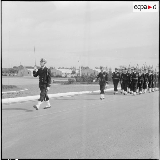 La Reghaïa. Cérémonie du 11 Novembre 1961. Défilé.