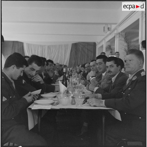 Maison Carrée. Saint Eloi. Banquet à l'Etablissement régional du matériel (ERM).