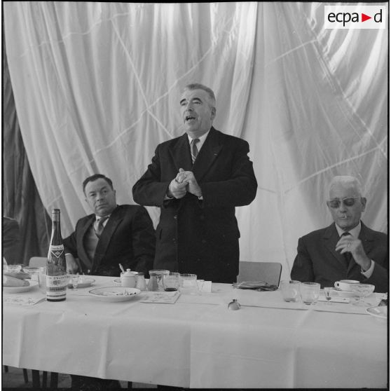 Maison Carrée. Saint Eloi. Banquet à l'Etablissement régional du matériel (ERM).