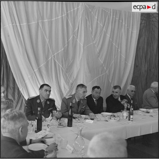 Maison Carrée. Saint Eloi. Banquet à l'Etablissement régional du matériel (ERM).