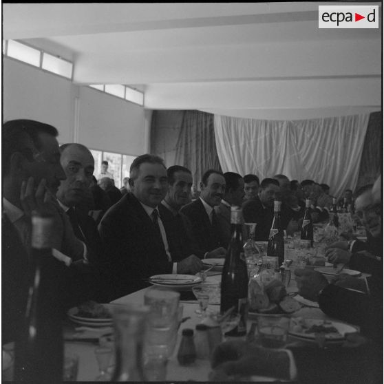 Maison Carrée. Saint Eloi. Banquet à l'Etablissement régional du matériel (ERM).