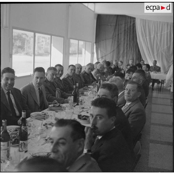 Maison Carrée. Saint Eloi. Banquet à l'Etablissement régional du matériel (ERM).