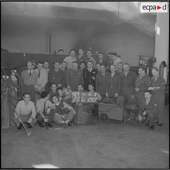 Algérie. La Saint Eloi fêtée par les gendarmes. Photographie de groupe.