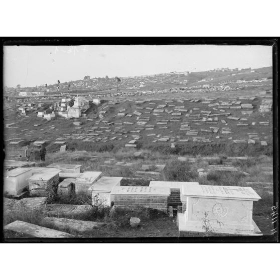 Salonique. Les cimetières israélites. [légende d'origine]