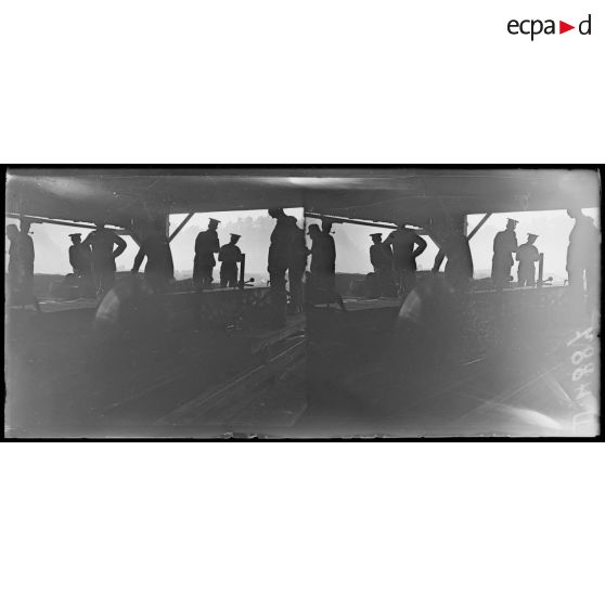 Quesmy. La scierie canadienne. [légende d'origine]