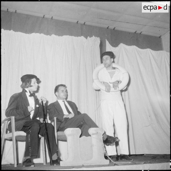 Beni Messous. Soirée du 9e régiment de zouaves (9e RZ).