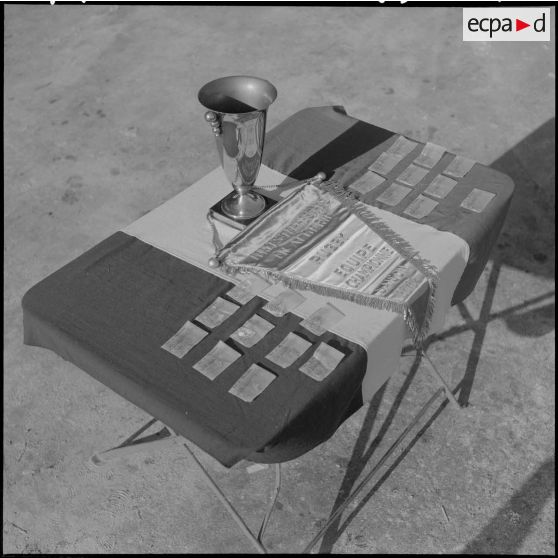 Finale des championnats militaires de rugby à XV des forces terrestres en Algérie. Les récompenses.