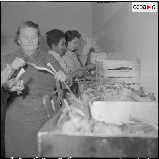 Alger. Hôpital Maillot. Les nouvelles cuisines.