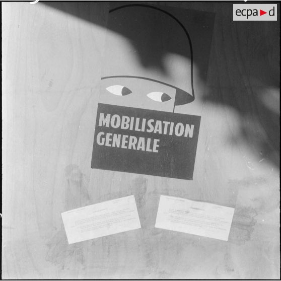 Alger. Grève générale. Affiche pour une mobilisation générale.