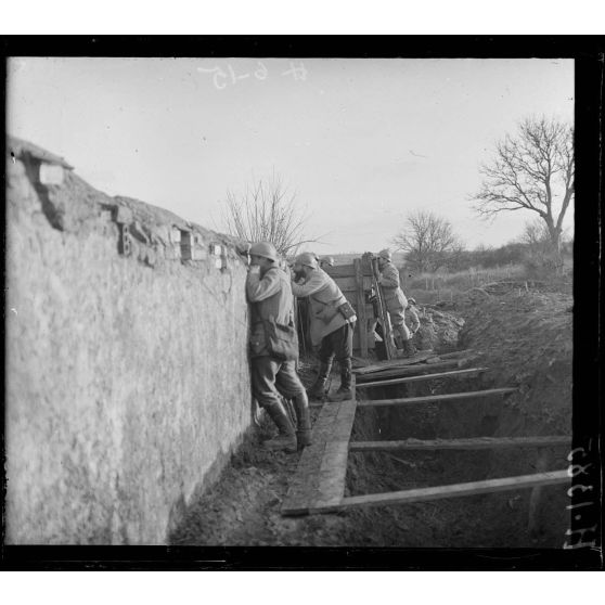 Brin. Sur la Seille, nord-est de Nancy, frontière. Réglage d'artillerie sur Attilloncourt. [légende d'origine]