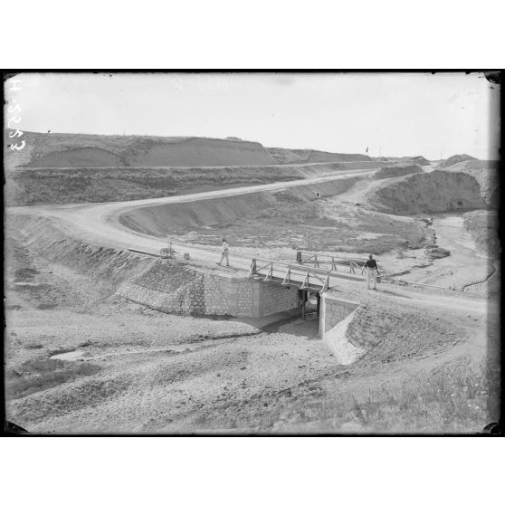 Vatiluk. Route de Topsin à Dogandzy construite par nos troupes. [légende d'origine]