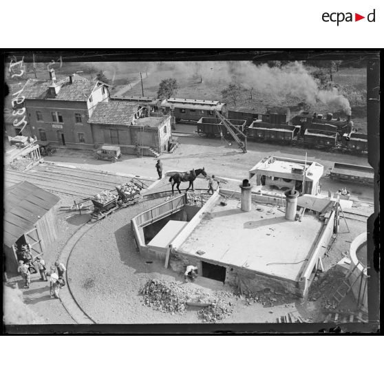 Lauw, Alsace. Les carrières. La boucle du concasseur Lego et du concasseur Aillot. [légende d'origine]