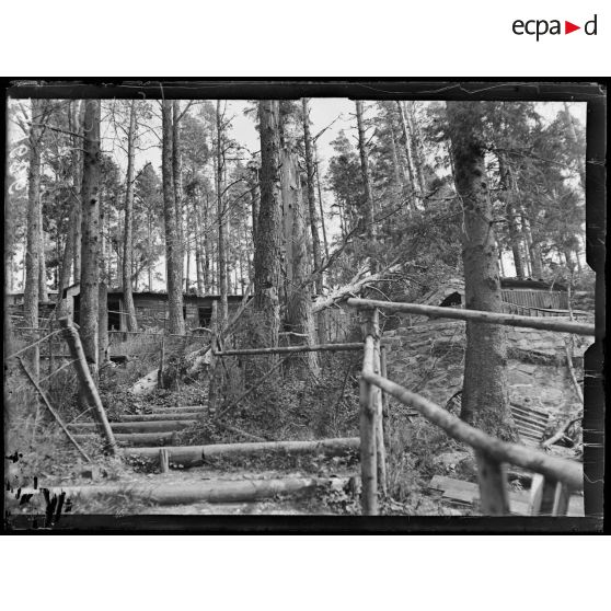 Secteur du Linge, Vosges. Le camp Bouquet. [légende d'origine]