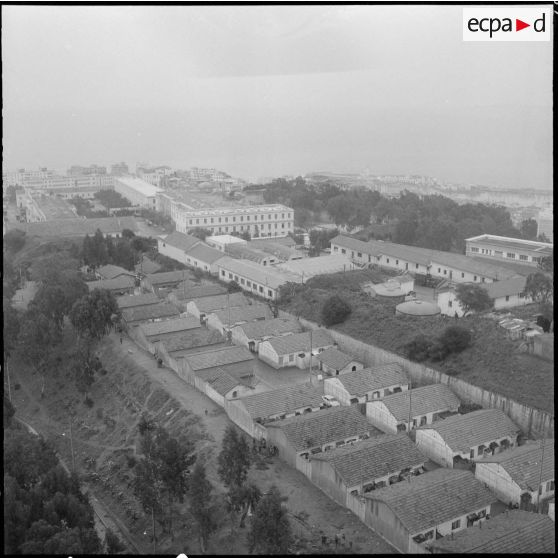 Alger. Vue aérienne le jour du "cessez-le-feu".
