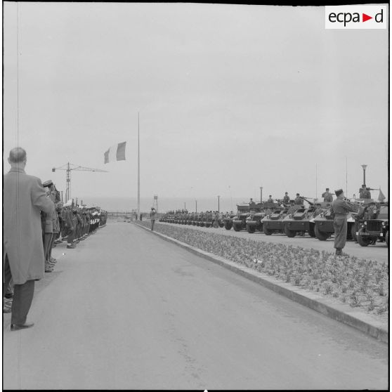 Rocher Noir. Cérémonie de passation des pouvoirs entre Jean Morin et Christian Fouchet.