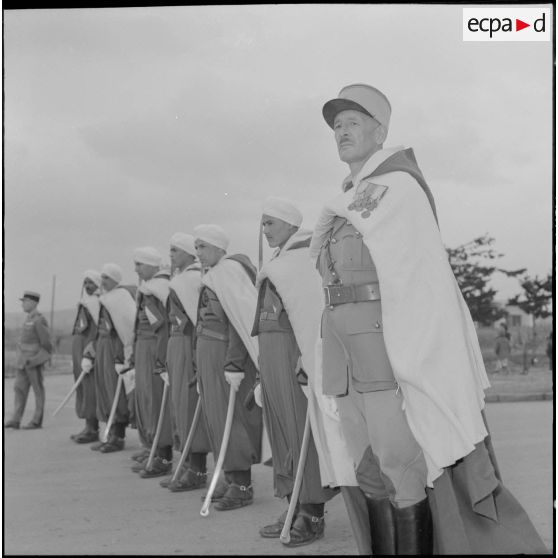 Rocher Noir. Cérémonie de passation des pouvoirs entre Jean Morin et Christian Fouchet.