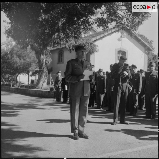 Alger. Chapelle de l'hôpital Maillot. Cérémonie funéraire. Eloge funèbre.