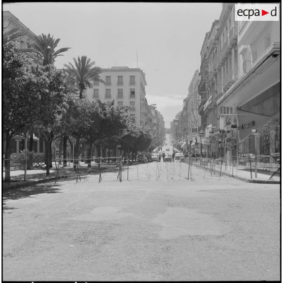 Bouclage du centre d'Oran.