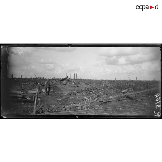 Lizerne (Belgique). Ce qui reste du village. [légende d'origine]