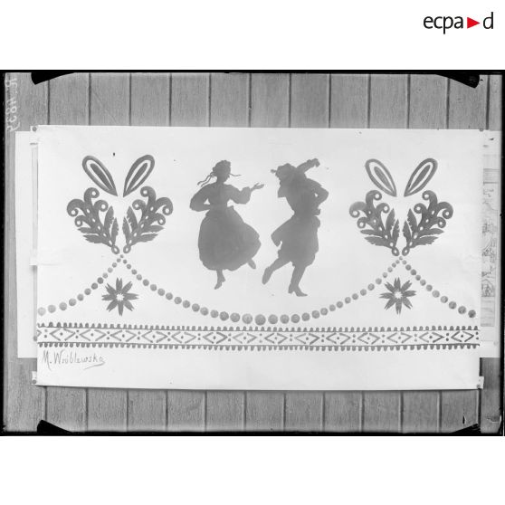 Dessin du folklore polonais.