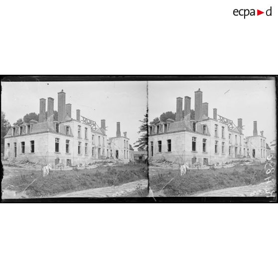 Warsy (Somme), le château. [légende d'origine]