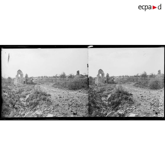 Laucourt (Somme). Les ruines. [légende d'origine]