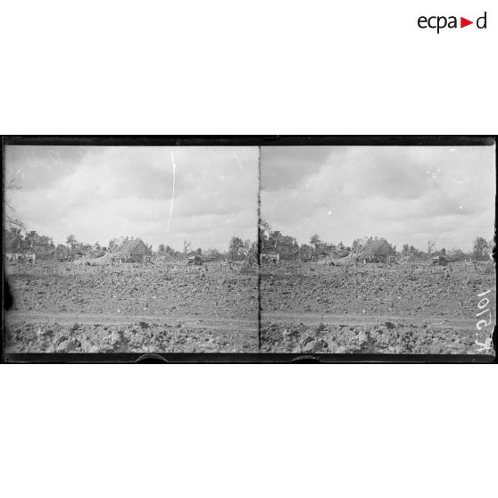 Au sud de Libermont (Oise). La Panneterie, où s'est livré un dur combat. [légende d'origine]