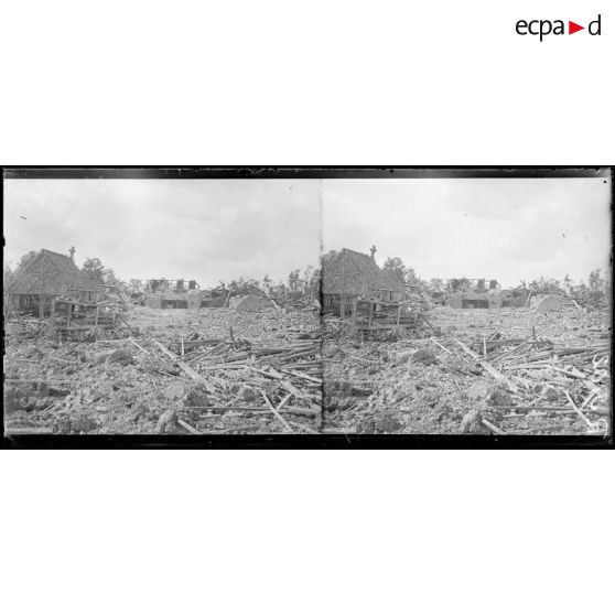 Au sud de Libermont (Oise). La Panneterie, où s'est livré un dur combat. [légende d'origine]