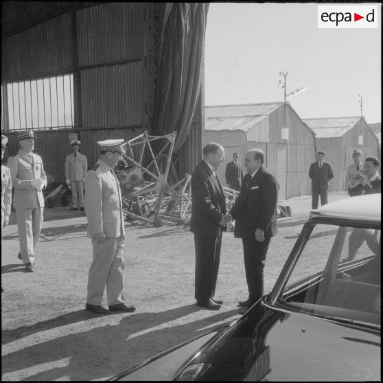 Commémoration du 14 Juillet 1962. Arrivée du président Abderrhamane Farès.