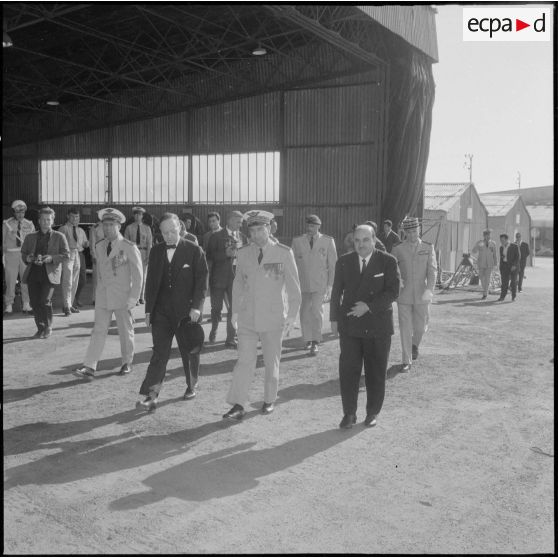 Commémoration du 14 Juillet 1962. Les autorités militaires et civiles.