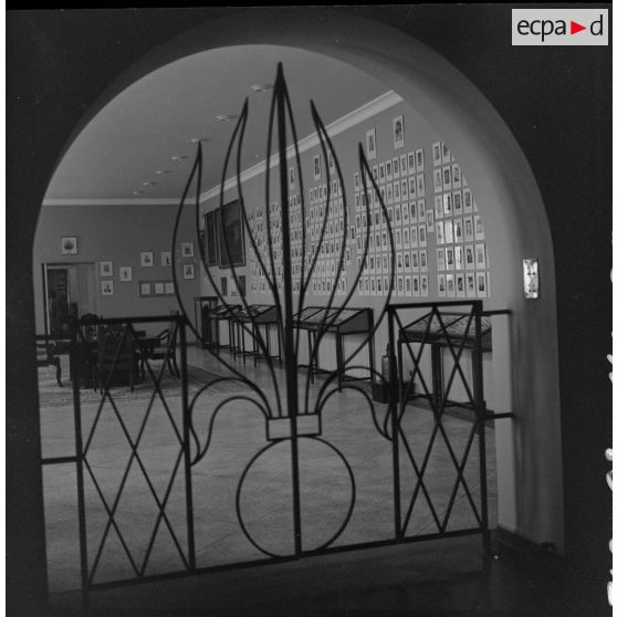 Salle d'honneur de la caserne du 1er régiment étranger d'infanterie (REI) à Sidi-bel-Abbès.