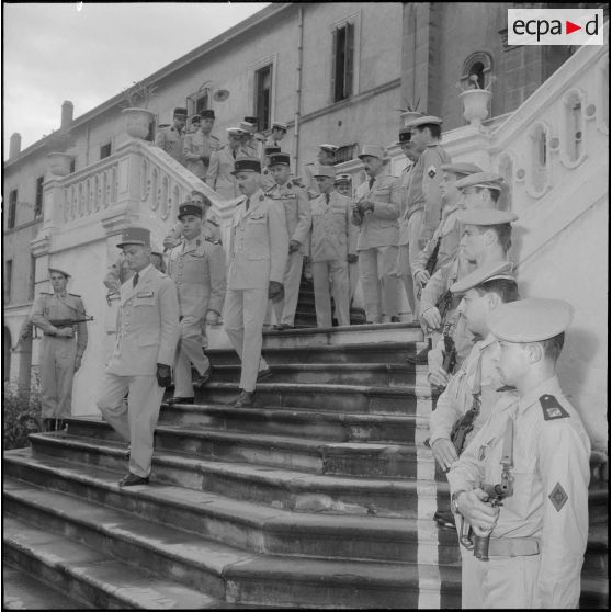 Obsèques de mademoiselle Guelsucci à la chapelle de l'hôpital Maillot à Alger.