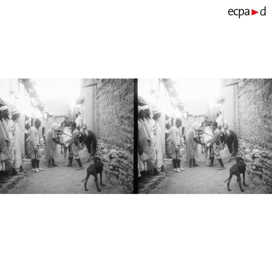 733. Un maréchal-ferrant (accident de voyage). [légende d'origine]