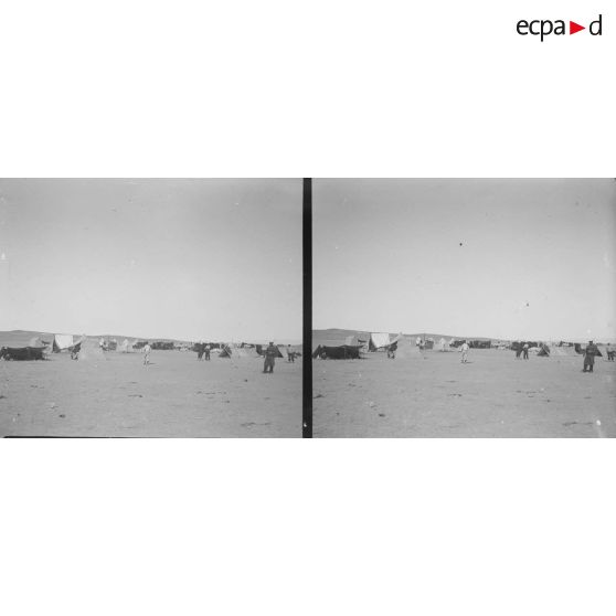 33. Camp de la 24e compagnie montée, régiment étranger. [légende d'origine]