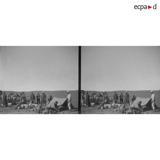 46. Au cantonnement. [légende d'origine]