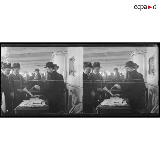 Bordeaux. Visa de passeport. [légende d'origine]