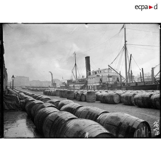 Cette (sic) [Sète]. Le port. L'encombrement des quais. [légende d'origine]