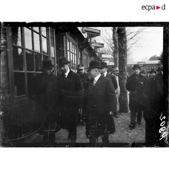 Lyon (Rhône). Visite du Président de la République à la foire de Lyon (mars 1917). [légende d'origine]