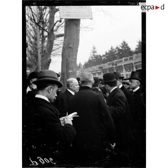 Lyon (Rhône). Visite du Président de la République à la foire de Lyon (mars 1917). [légende d'origine]