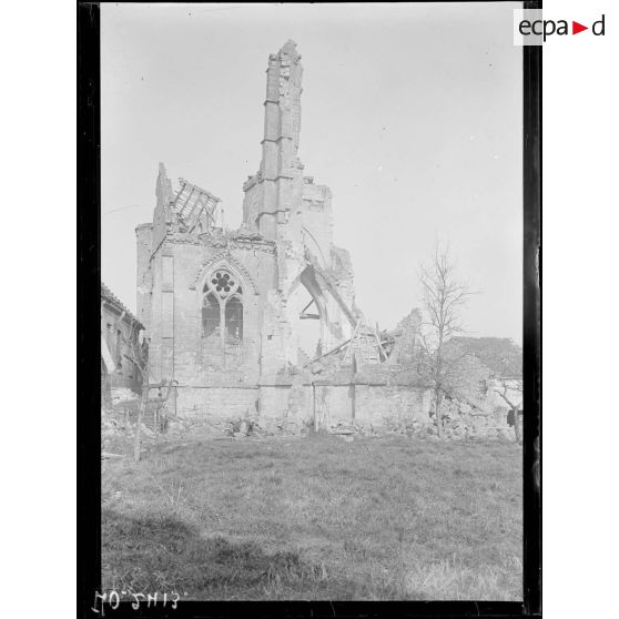 Vasseny, ruines de l'église. [légende d'origine]